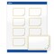 Avery Printable Rectangle Labels, Gold Double Border with Florals, 2" x 3", Glossy White Rectangle Labels, Permanent, Laser/Inkjet, 80ct, Great for Product Labels
